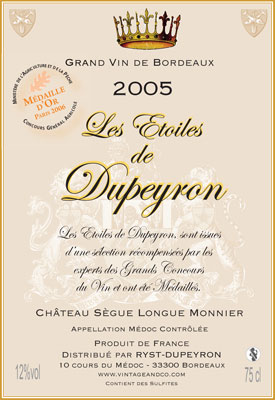 Château Sègue Longue Monnier 2005