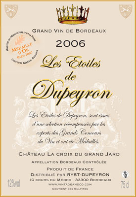 Chateau La Croix du Grand Jard 2006